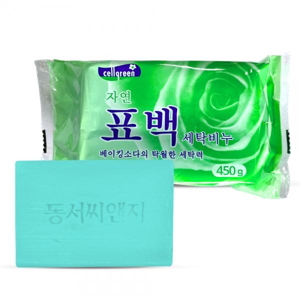 셀그린 베이킹소다 향균 자연 표백 세탁비누 450g