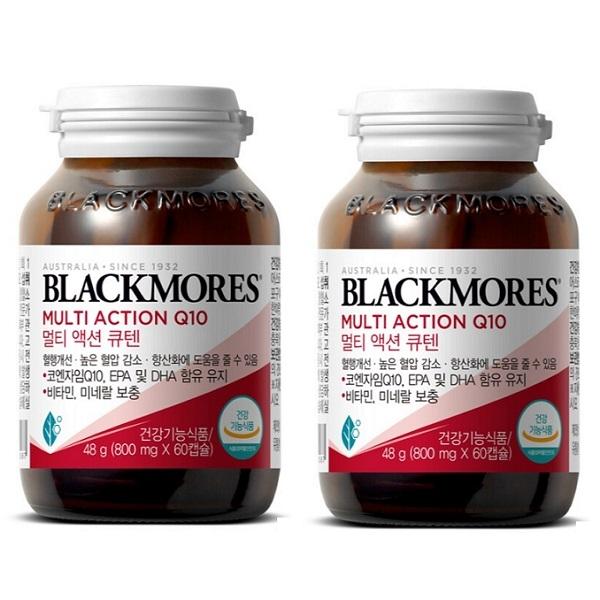co 블랙모어스 멀티액션 큐텐800mg x 60캡슐 x2병