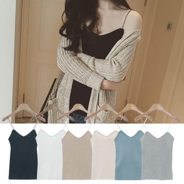 SD-5750 섹시걸 면 베이직 데일리룩 나시