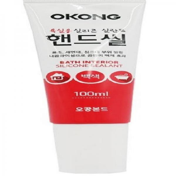 오공 핸드씰 욕실용 실리콘 실란트 백색 100ml