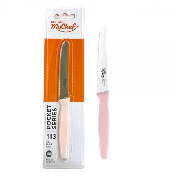 도루코 포켓 톱니과도 113mm 핑크