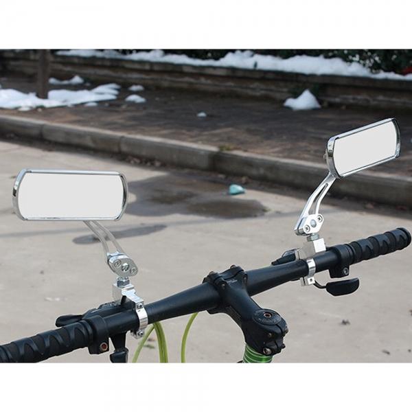 라이딩 자전거 와이드 사이드미러 백미러 2p (실버)