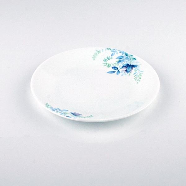 코렐 블루플로럴 원형 소접시 식기 그릇