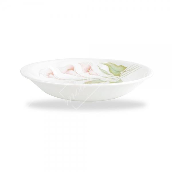 코렐 백합 비빔면기 찬기대 식기 그릇 접시 넓은형