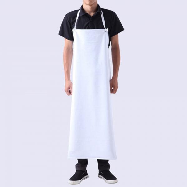물쓰는 작업장 식당 위생 방수 앞치마 (105cm 화이트)