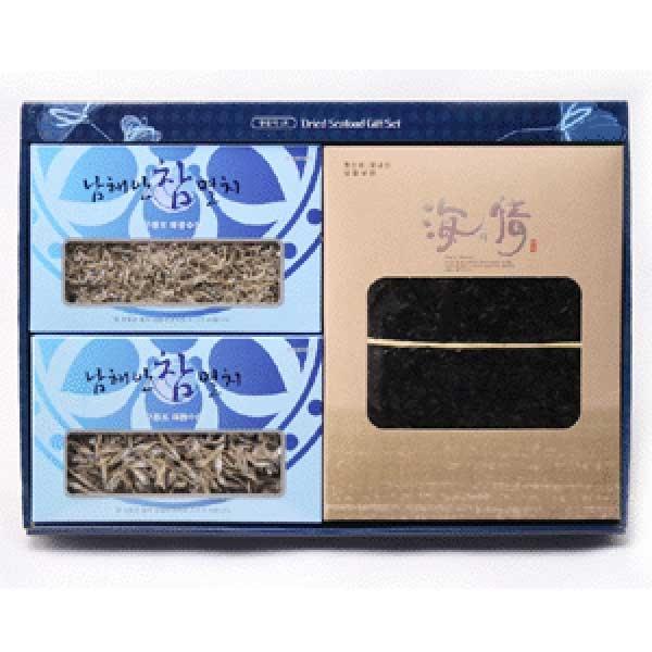 (선물용멸치) 세멸 500g+소멸 500g+재래돌김 50장