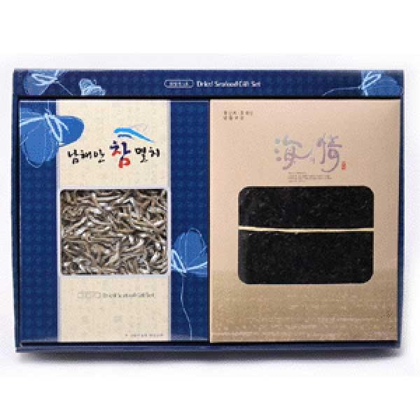 (선물용멸치) 중멸 1kg + 재래돌김 50장