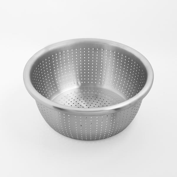 홈쿠킹 야채 세척 물빠짐 타공 스텐 채반 (30cm)