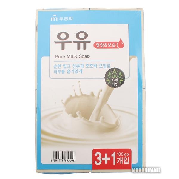 무궁화 우유비누 4개