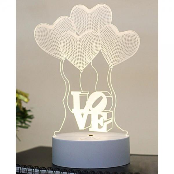 인테리어 조명 LED 러브 무드등 USB 수면등 (18cm)
