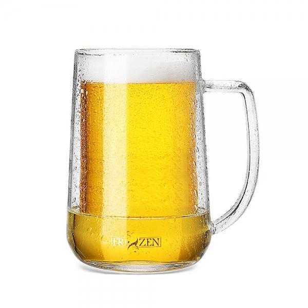프로젠 이중유리 맥주컵 카페 맥주잔 (400ml)