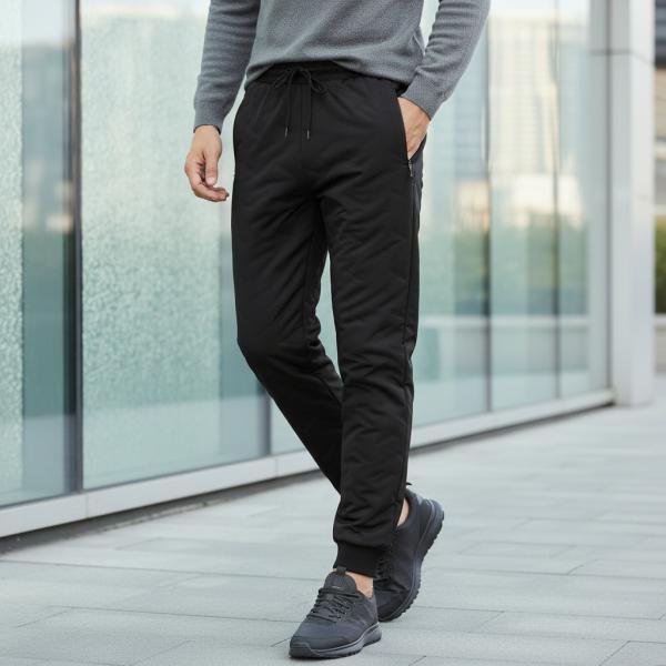 모이플 기모바지 겨울바지 방한바지 블랙 2XL