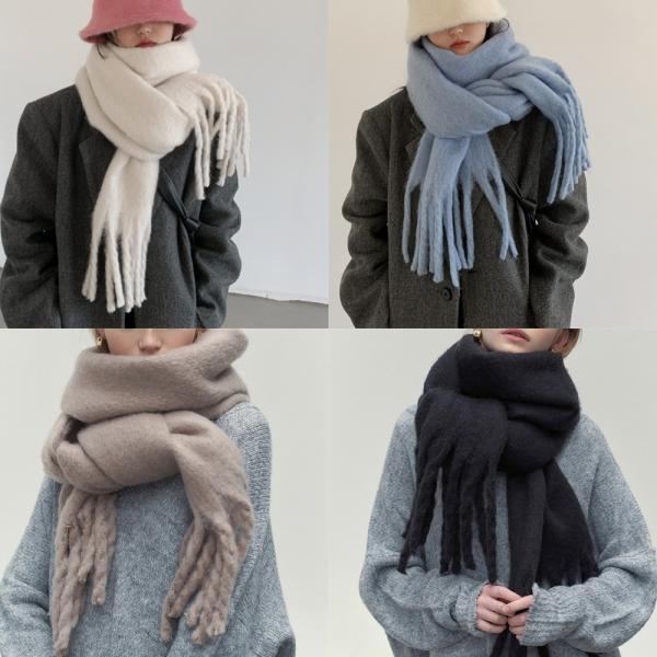 오버사이즈 알파카목도리 남녀공용 머플러 8color