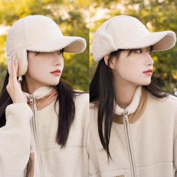 양털 이어머프 트루퍼햇 뽀글이 기모 귀도리 챙모자 양 는모자 뽀글이모자 트래퍼햇 겨울모자 챙모자 캡모