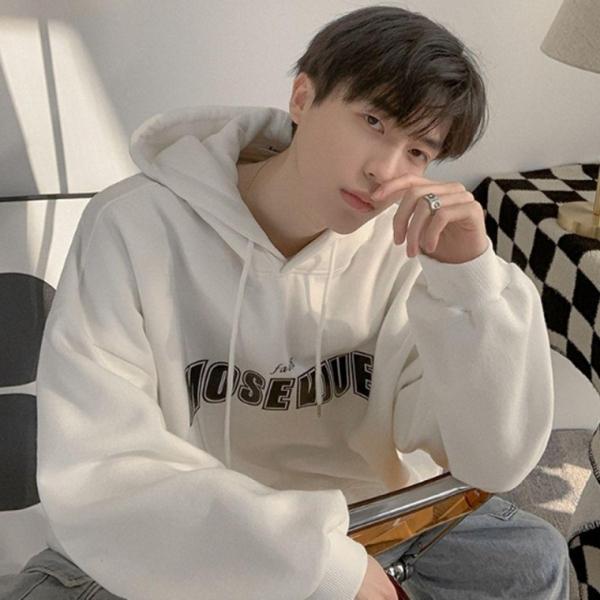 긴팔 후드티 간절기 오버핏 기모 티셔츠 남자 상의 가을 기모 후드티 긴팔티셔츠 단체 오버핏 유니폼