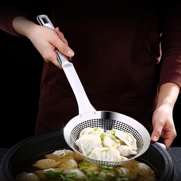 구멍있는 스텐 건지기망(37cm) 스텐 뜰채