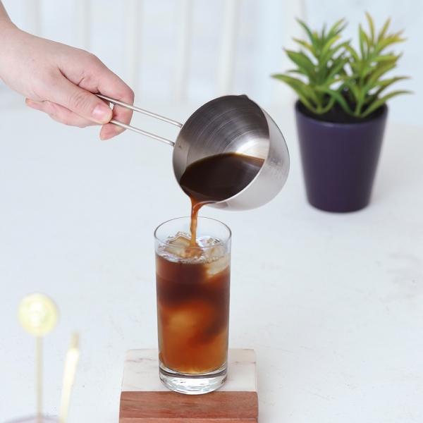 국산 스텐 손잡이 계량컵 200ml