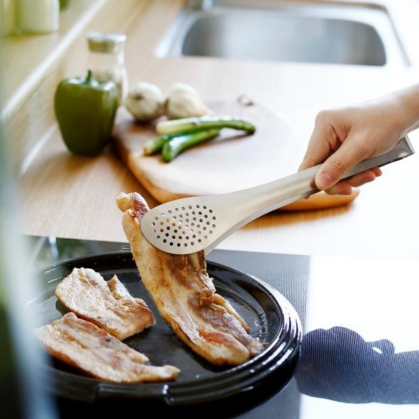 무광 스텐 샤틴 타공 집게