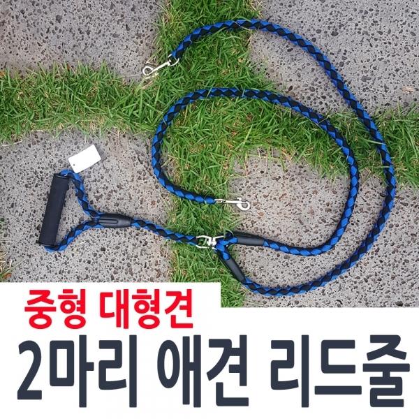 애견 트윈리드줄 두마리애견줄/커플애견줄