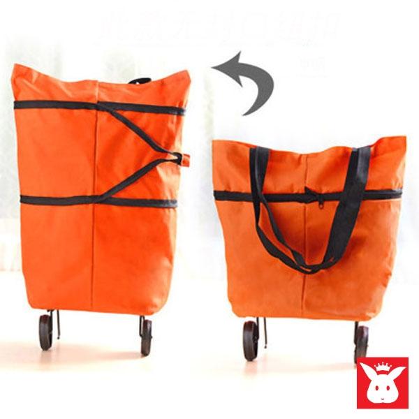 접이식 장바구니 쇼퍼백 쇼핑카트 캐리어 2단 확장 시장 마트 가방