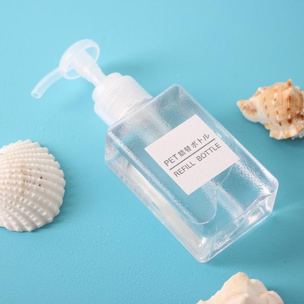 욕실 디스펜서 투명 리필용기 100ml 공병 펌프용기
