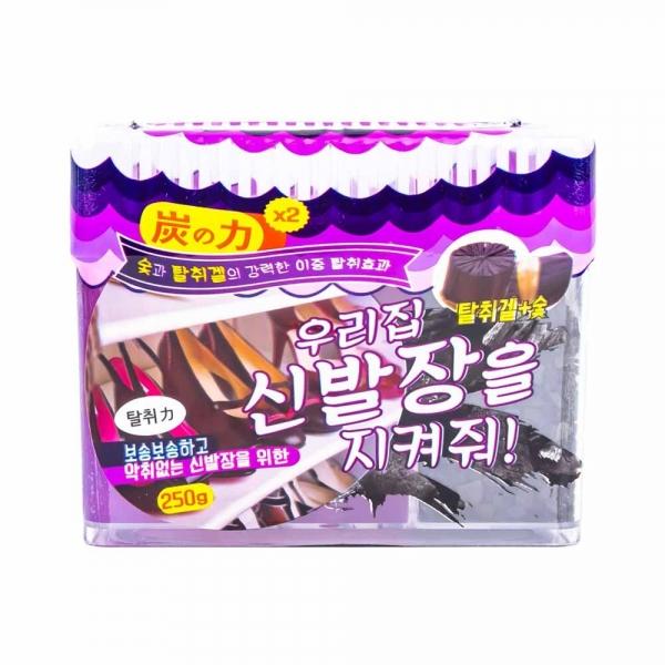 숯의 힘 우리집 신발장을 지켜줘 탈취 숯 250g 악취 냄새제거 667080