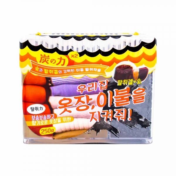숯의 힘 우리집 옷장 이불을 지켜줘 탈취 숯 250g 악취 냄새제거 667073