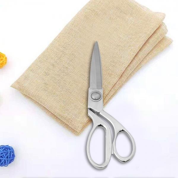 실버 스텐 재단가위(20cm) 행사용 커팅식 금장가위