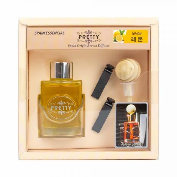 프리티 차량용 아로마 디퓨저 레몬 30ml 송풍구 장착형 실내용