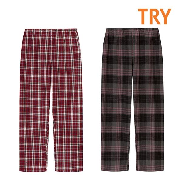 TRY 여성 순면 선염 기모 9부파자마 여자홈웨어(택1)