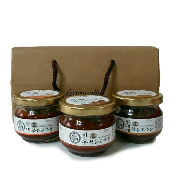 볶음고추장 도령세트(한우120g+굴비100g+황태120g)]