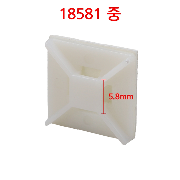 마운트 베이스 백색 중 테이프용(봉=1000EA)