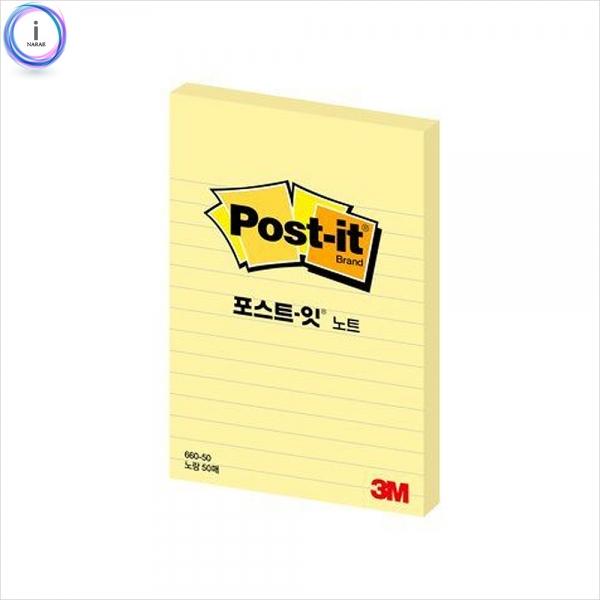 f16 포스트잇 노트 660 노랑 50매 102x152mm