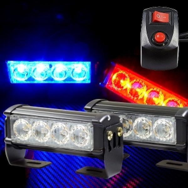 12V LED 각도조절 스트로브 파박이 경광등 BH62033-2-4H