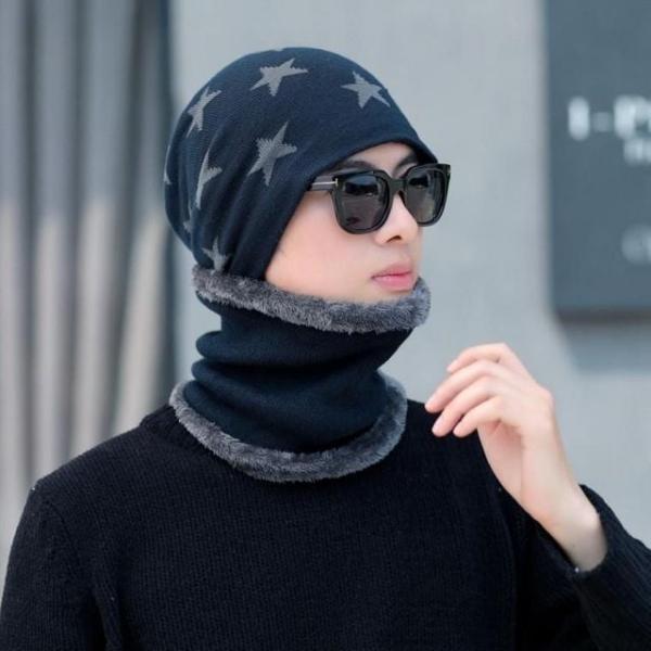 넥워머 비니세트 네이비 남성용 비니목토시세트 겨울모자 방한모자 남자비니 용비니 남성 비니모자 니트모