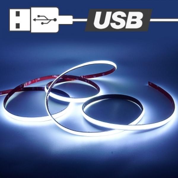 USB전원타입 COB 슬림 면발광 LED바 화이트LED 길이선택가능