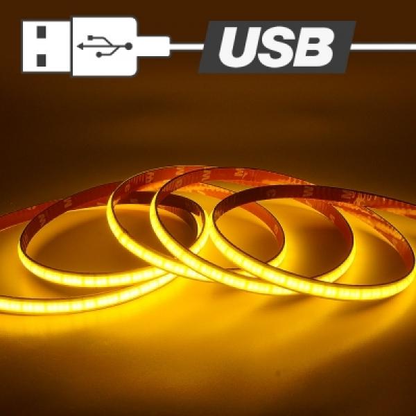 USB전원타입 COB 슬림 면발광 LED바 웜화이트LED 길이선택가능