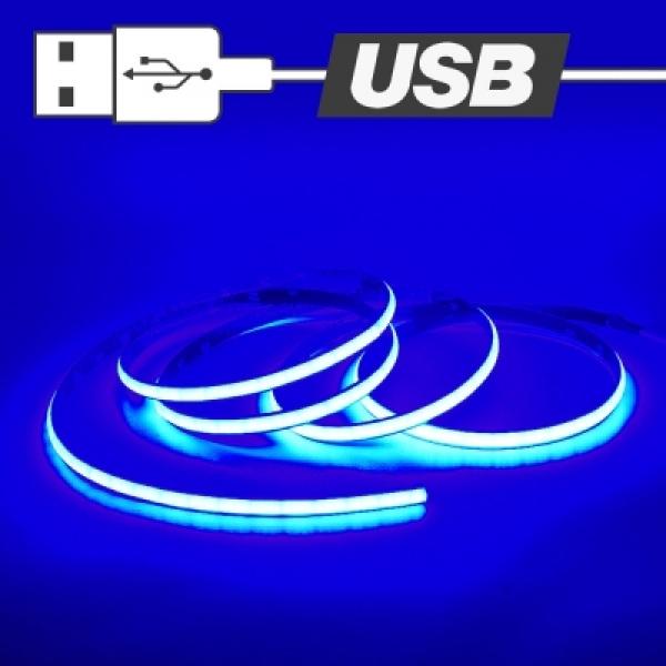 USB전원타입 COB 슬림 면발광 LED바 블루LED 길이선택가능