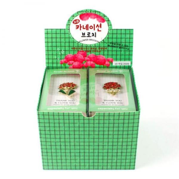 E13] 3500 고급 카네이션 브로치[벌크/설명참고] (5개세트)