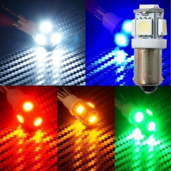 [꼬마전구타입] 12V-24V 5050 3칩 5발  LED전구