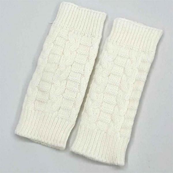 꽈배기 니트 핸드워머 손토시 화이트 팔토시 손목