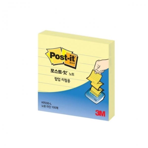 포스트잇 노트 팝업 리필 노트 K330 (76x76)