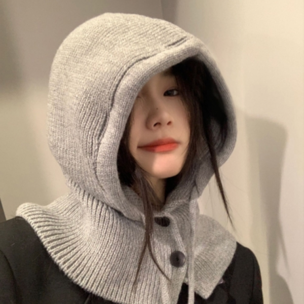 겨울 넥워머 바라클라바 레이어드 방한 니트 후드 모자 4 color