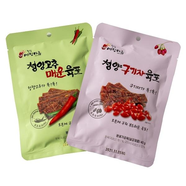 청양 구기자 육포40gx2봉