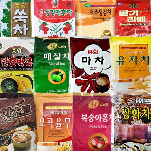 자판기재료 핫초코 율무차 쌍화차 복숭아홍차 유자차 대추생강차 단호박죽