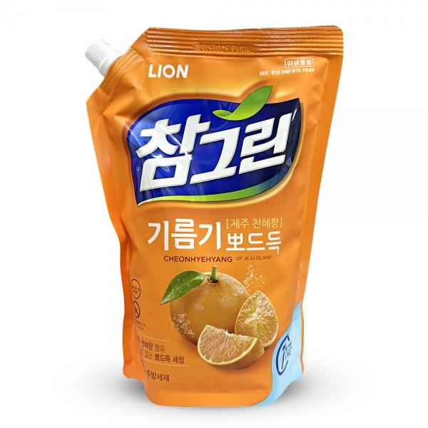 LION 참그린 기름기뽀드득 제주 천혜향 리필 1.2kg