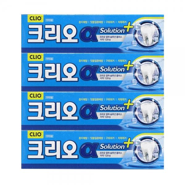 크리오 알파솔루션플러스 치약 120g 4입
