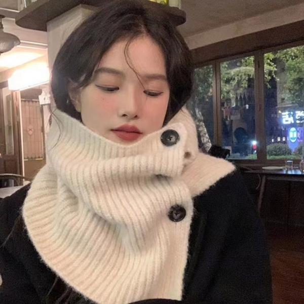 니트 넥워머 겨울 방한 골지 머플러 케이프 목도리 목토시