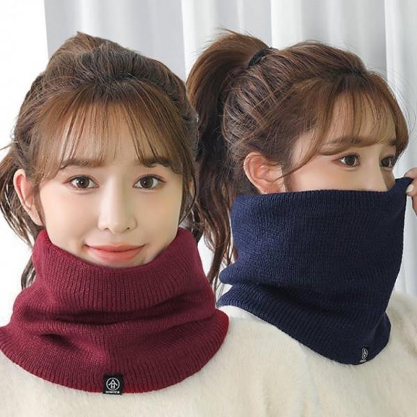 Q22 겨울 넥워머 방한 목도리 목토시 골프 자전거 마스크 발열 니트 머플러