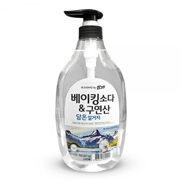LION 참그린 베이킹소다 구연산 담은설거지 펌프 1kg
